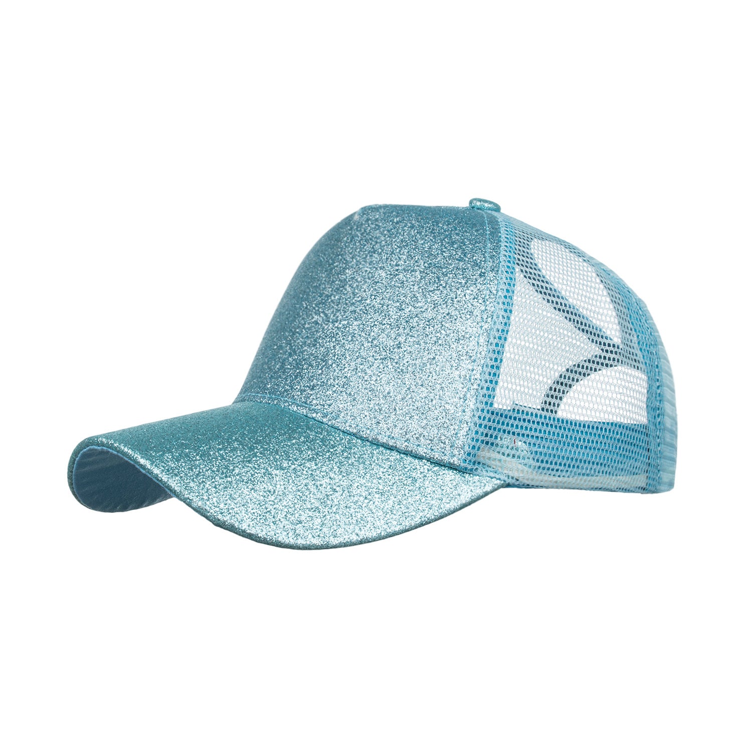 Wholesale new multi-color bright pink ponytail baseball cap ponytail net cap